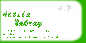 attila makray business card